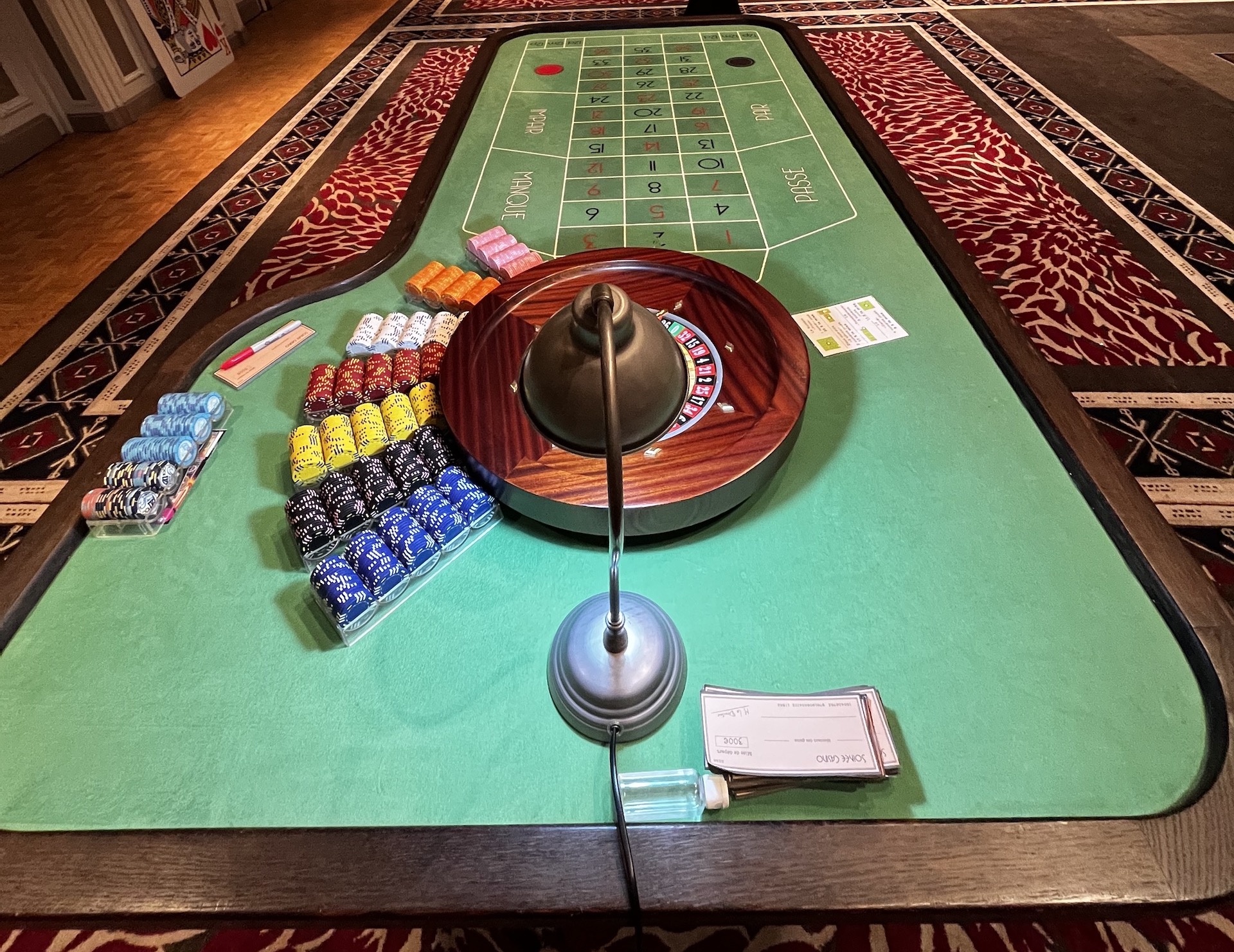 La Table de Roulette en animation casino