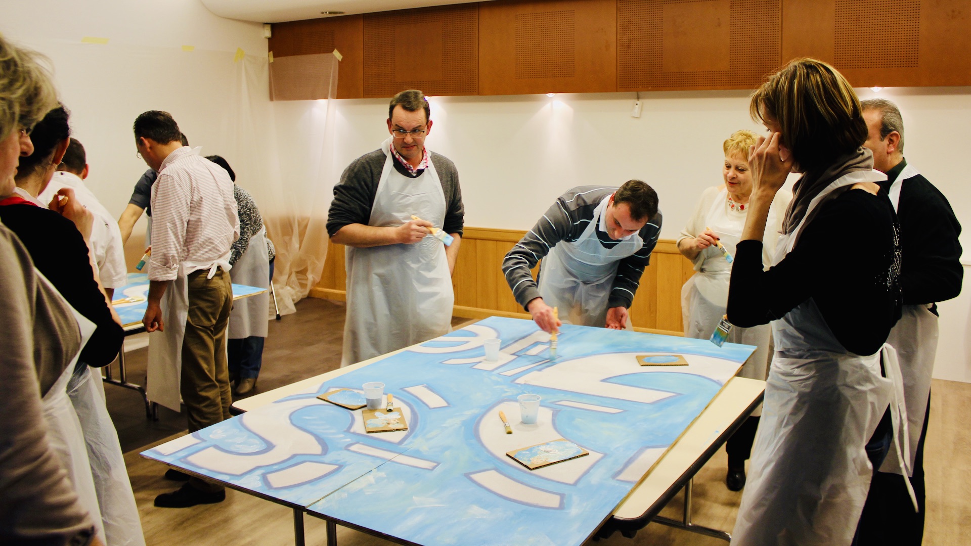 team building peinture : Créa-Fresk