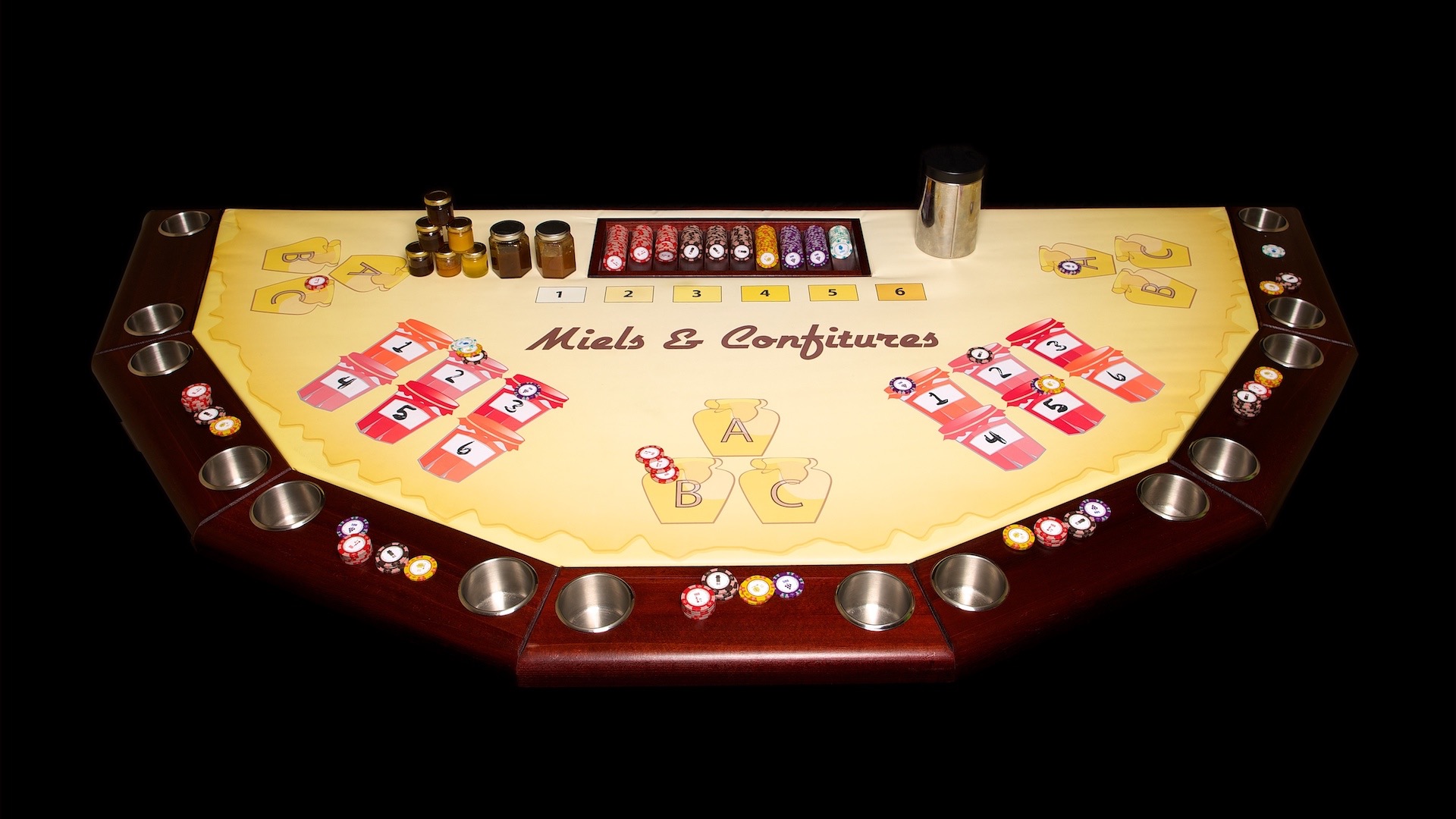 Miels et confitures pour votre casino gourmand